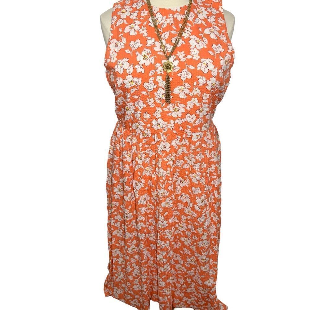 NWT Draper James Peach Sleeveless Cottagecore High/Low Maxi Dress - XXL - Picture 3 of 15